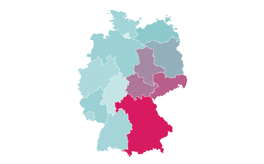 Affinity by region — Michael Bully Herbig, Germany