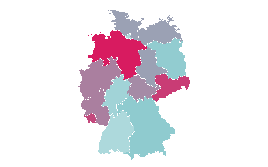 Affinity by region — Michael van Gerwen, Germany