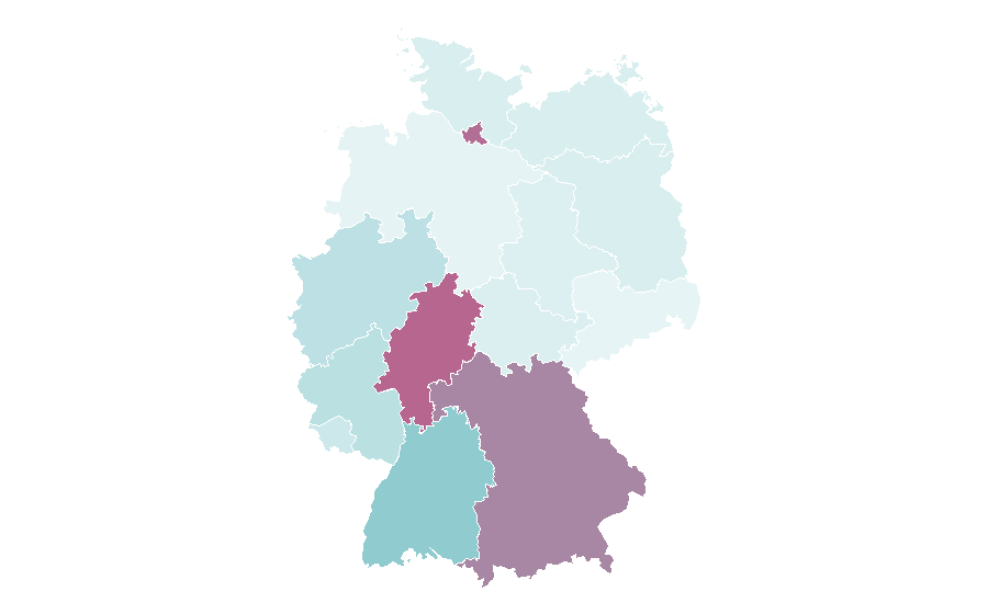 Affinity by region — Michelin Guide, Germany