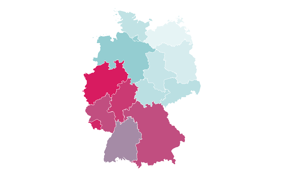 Affinity by region — Mickey Mouse, Germany