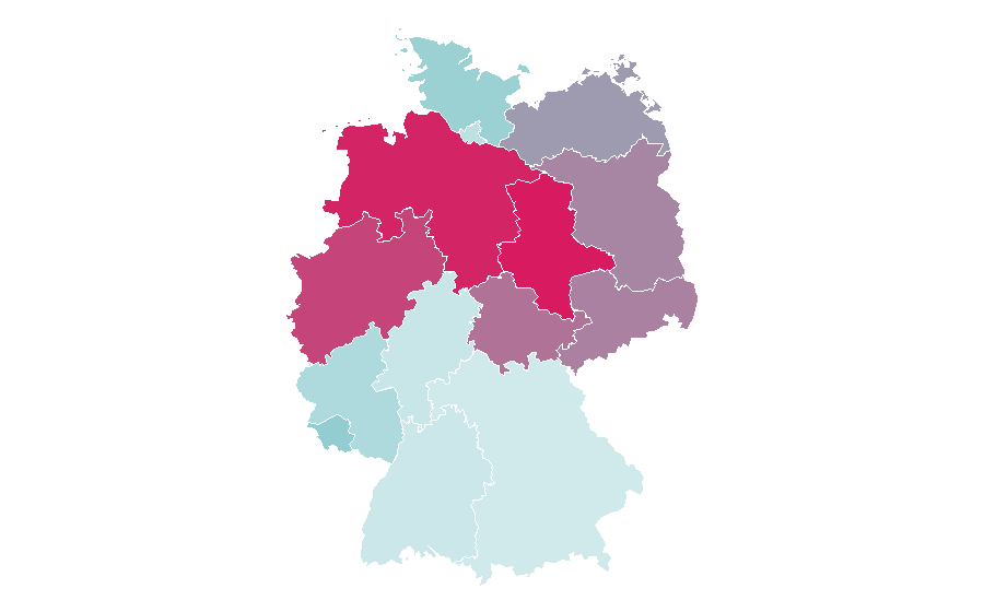 Affinity by region — Mickie Krause, Germany