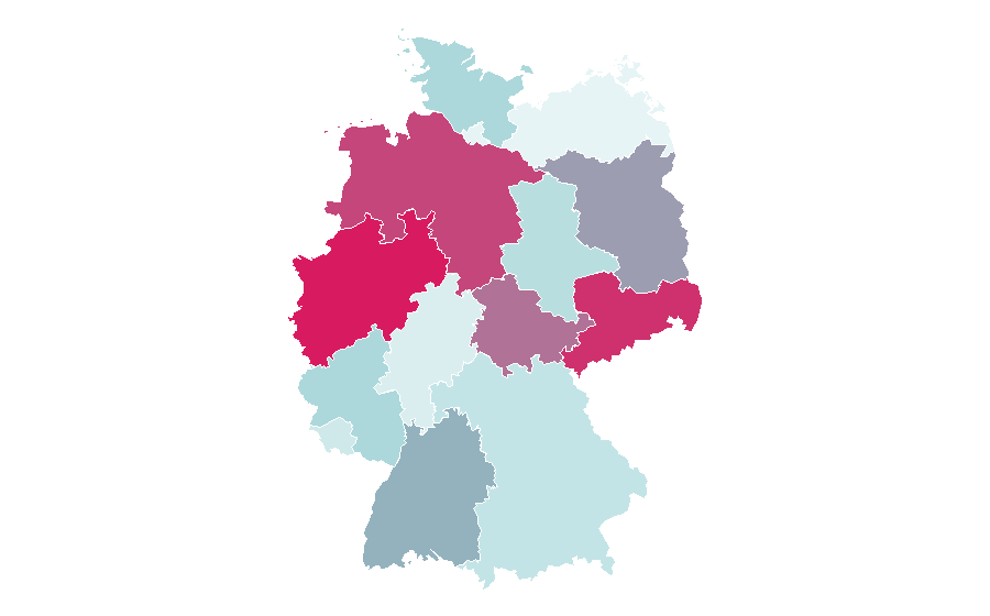Affinité par région — Microphone, Allemagne