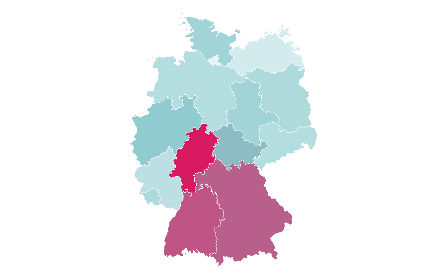 Affinity by region — Microsoft Edge, Germany