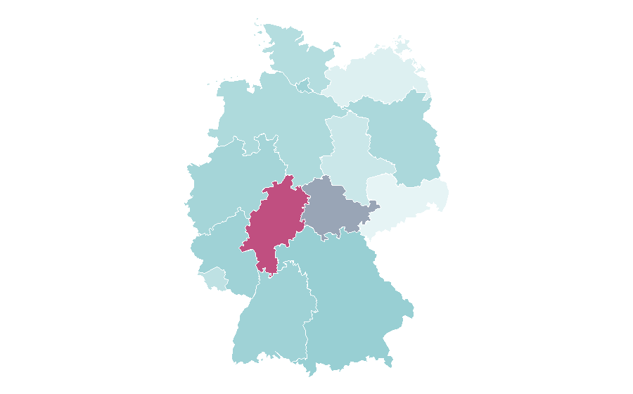 Affinity by region — Microsoft Excel, Germany