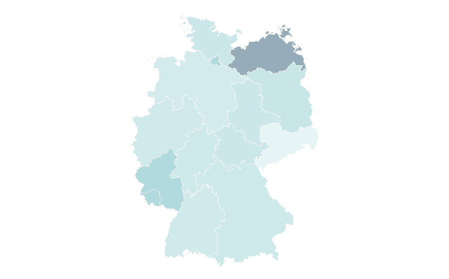 Affinity by region — Middle Eastern cuisine, Germany