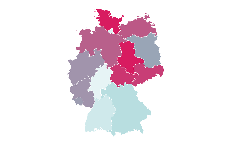 Affinity by region — Midsomer Murders, Germany