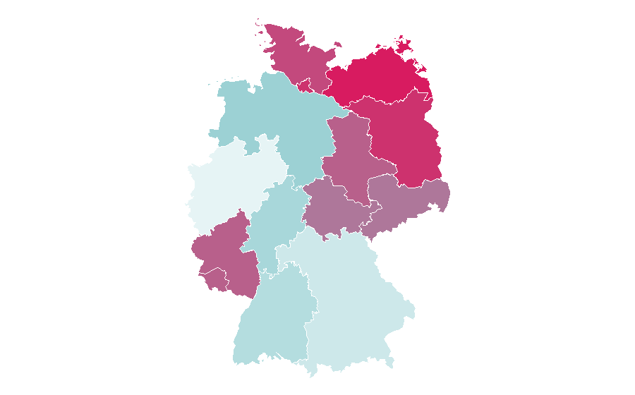 Affinity by region — Mike Krüger, Germany