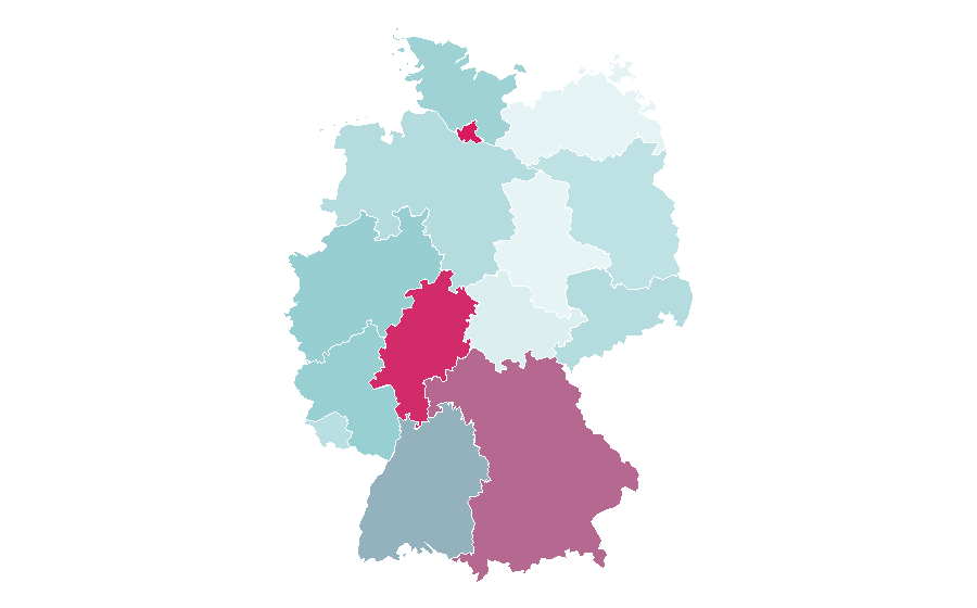 Affinité par région — Miles & More, Allemagne