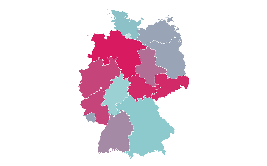 Affinity by region — Militante Veganerin, Germany