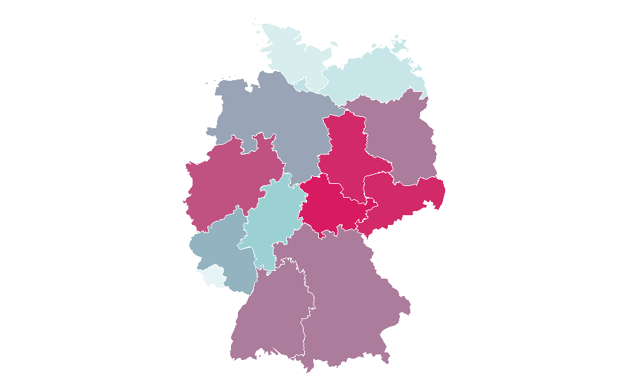 Affinity by region — Milka, Germany