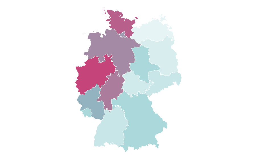 Affinity by region — Milly Alcock, Germany