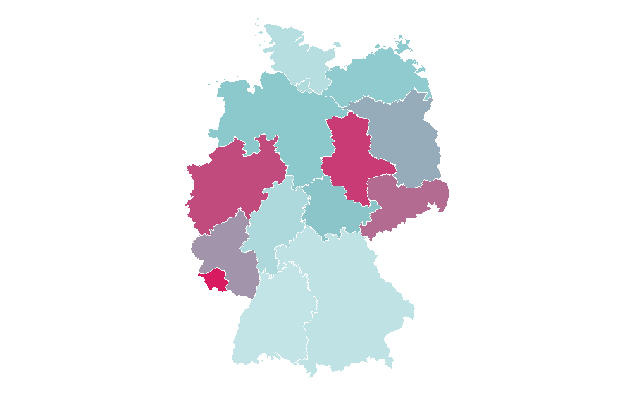 Affinité par région — Mineral water, Allemagne