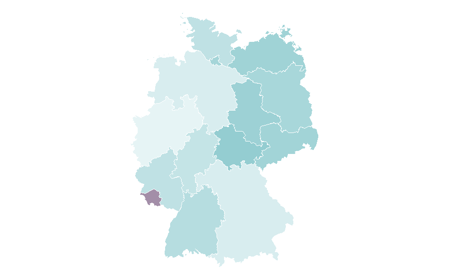 Affinity by region — Mineralogy, Germany
