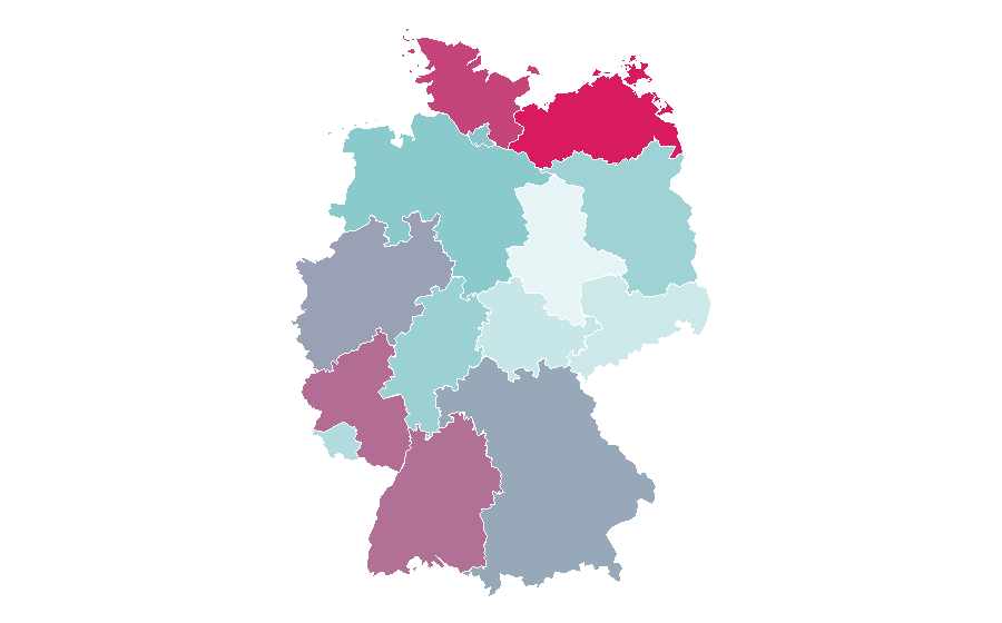Affinity by region — Miniature golf, Germany