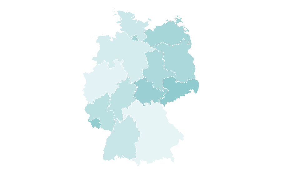 Affinity by region — Minimal techno, Germany