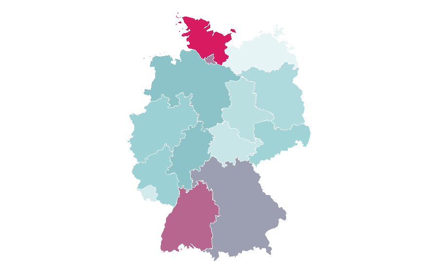 Affinité par région — Minimalism, Allemagne