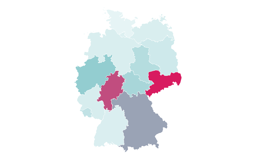 Afinidad por región — Mining, Alemania