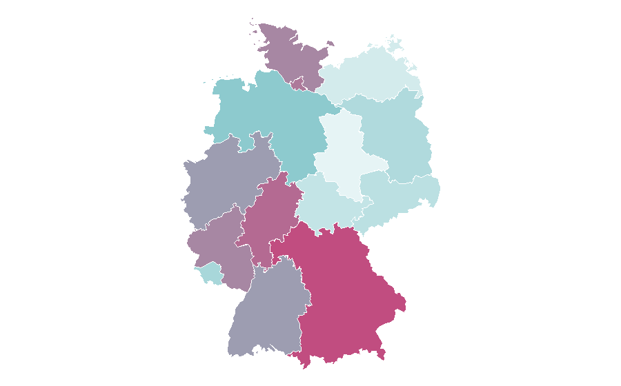 Affinity by region — Minnesota, Germany