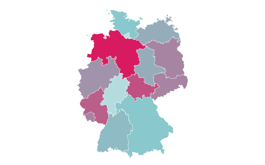 Affinity by region — mirapodo, Germany