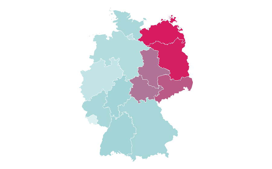 Affinity by region — Mitsubishi Outlander, Germany