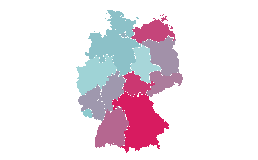 Affinity by region — Mitsubishi Pajero, Germany