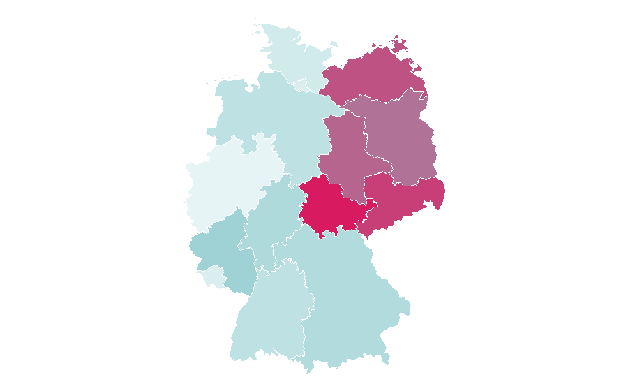 Affinity by region — Mitsubishi Triton, Germany