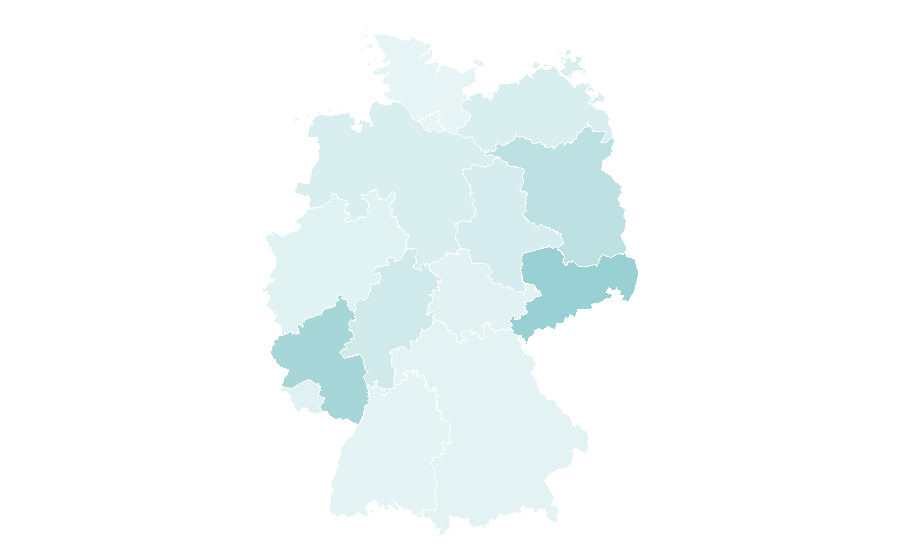 Affinity by region — Mitte (locality), Germany