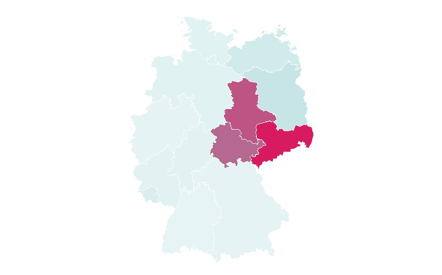 Affinità per regione — Mitteldeutscher Rundfunk, Germania