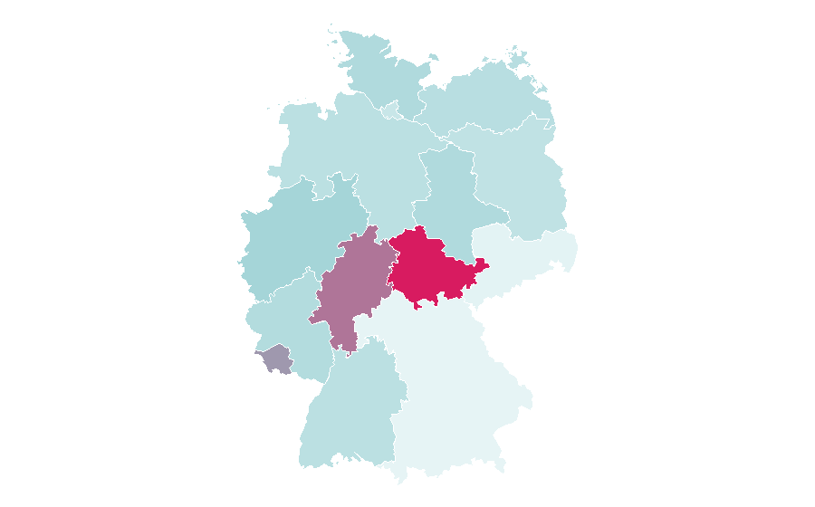 Affinity by region — Mobile application development, Germany