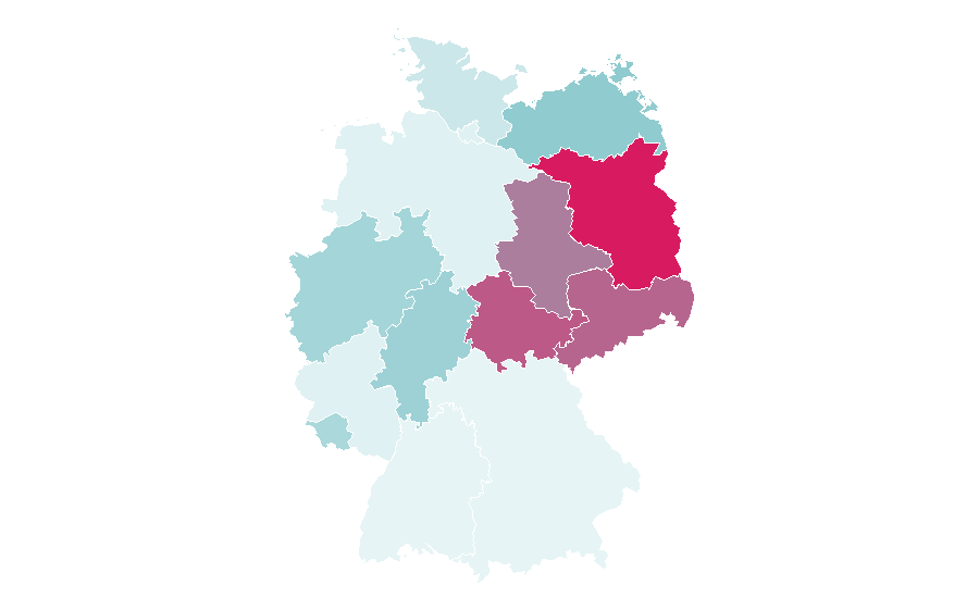Affinity by region — Mobile banking, Germany