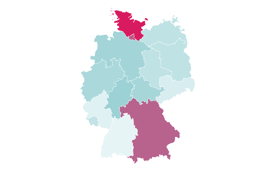 Affinität nach Region — Mobile payment, Deutschland