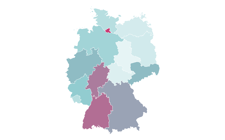 Affinity by region — Moccasin, Germany