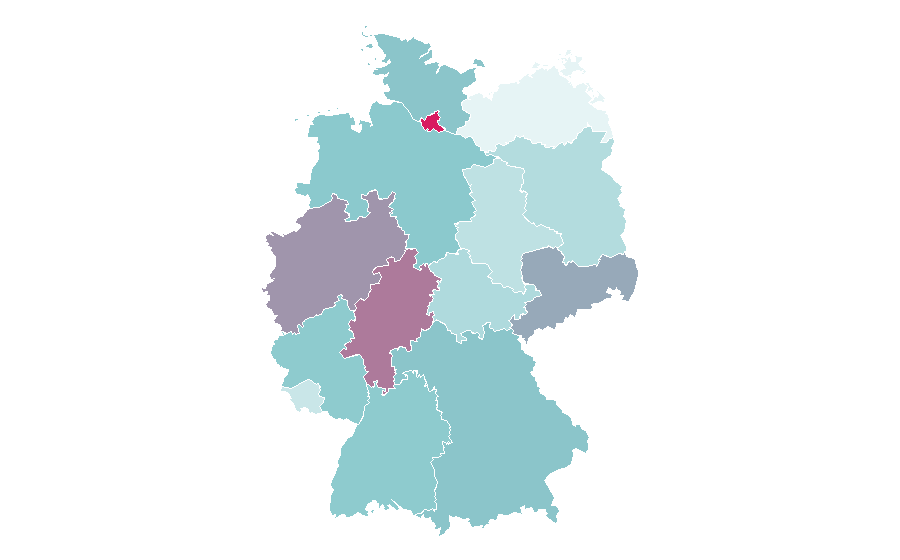 Affinity by region — Mocktail, Germany