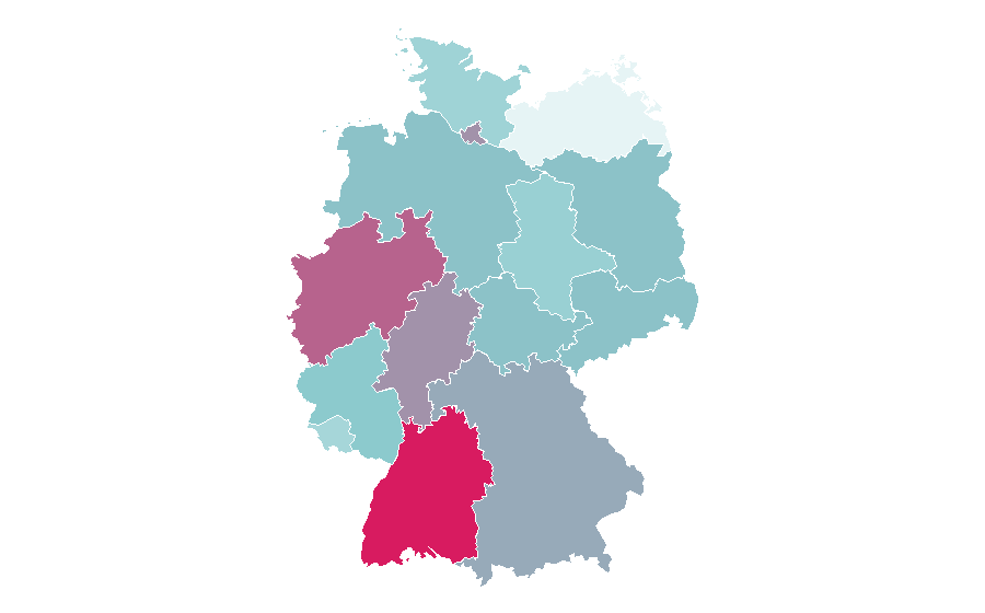 Affinity by region — Models (band), Germany