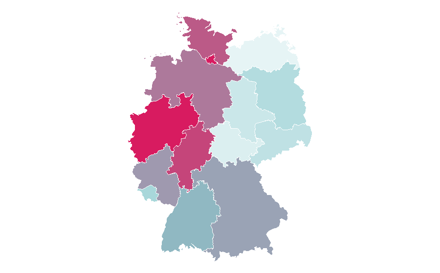 Affinity by region — Modern Family, Germany