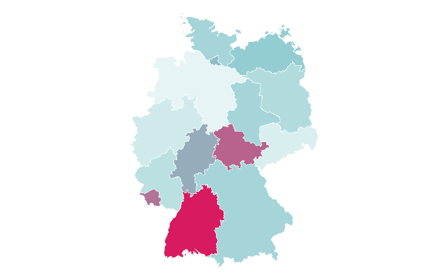 Affinity by region — Modular building, Germany