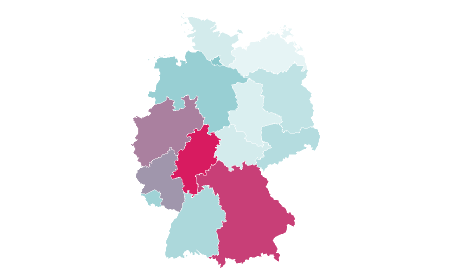 Affinity by region — Mommy's Kitchen, Germany
