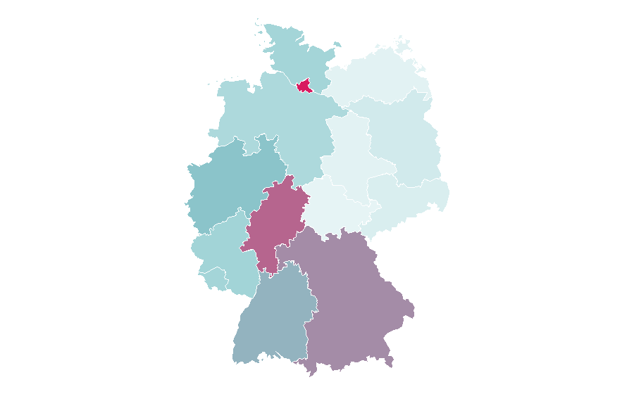Affinità per regione — Moncler, Germania