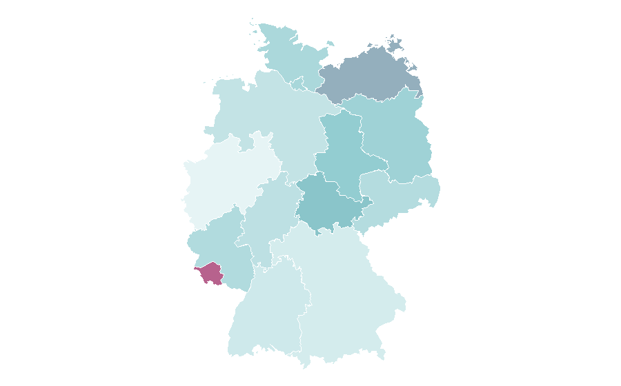 Affinity by region — Money back guarantee, Germany