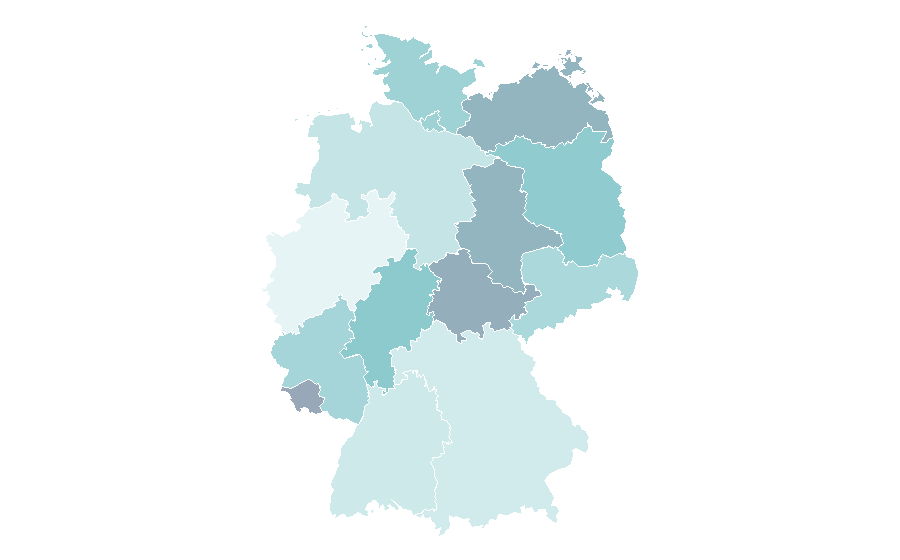 Affinity by region — Money management, Germany