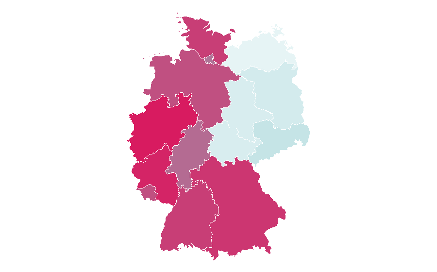 Affinity by region — Monica Seles, Germany