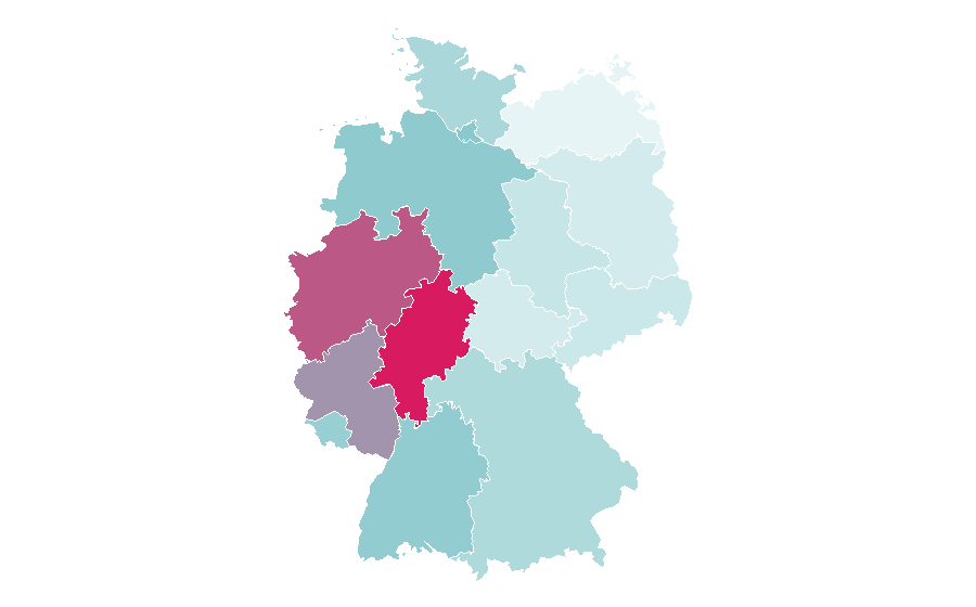 Affinity by region — Monster, Germany