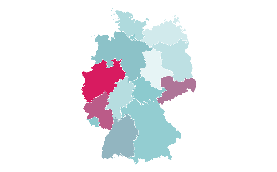 Affinity by region — Mood (psychology), Germany