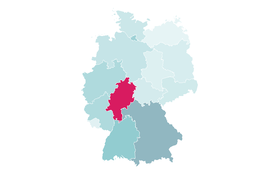 Affinity by region — Moon, Germany