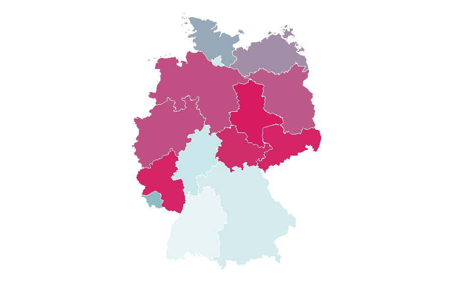 Affinity by region — Mord mit Aussicht, Germany
