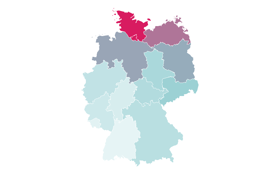 Affinity by region — Moritz Bleibtreu, Germany