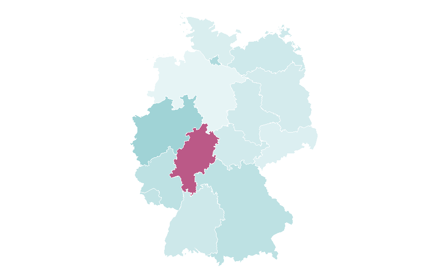 Affinity by region — Moroccan cuisine, Germany