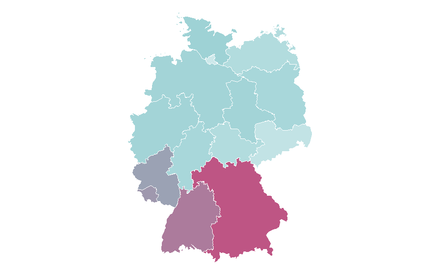 Affinité par région — Motivational speaking, Allemagne