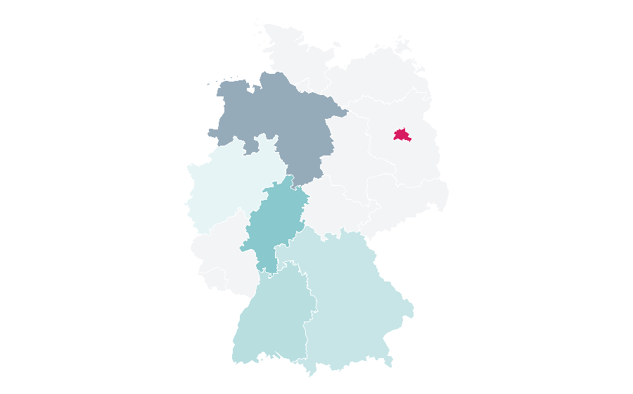 Affinity by region — Motorcycle trials, Germany