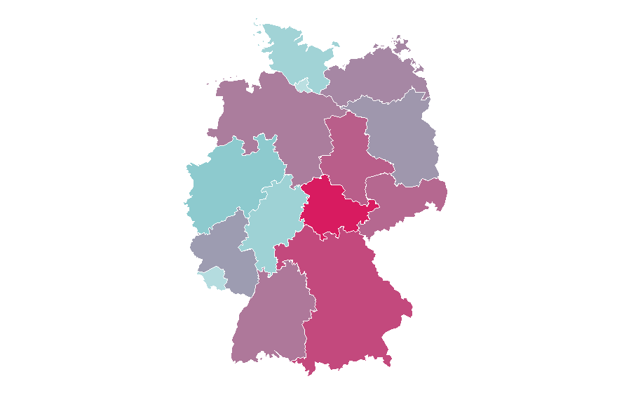 Affinity by region — Motorrad (magazine), Germany